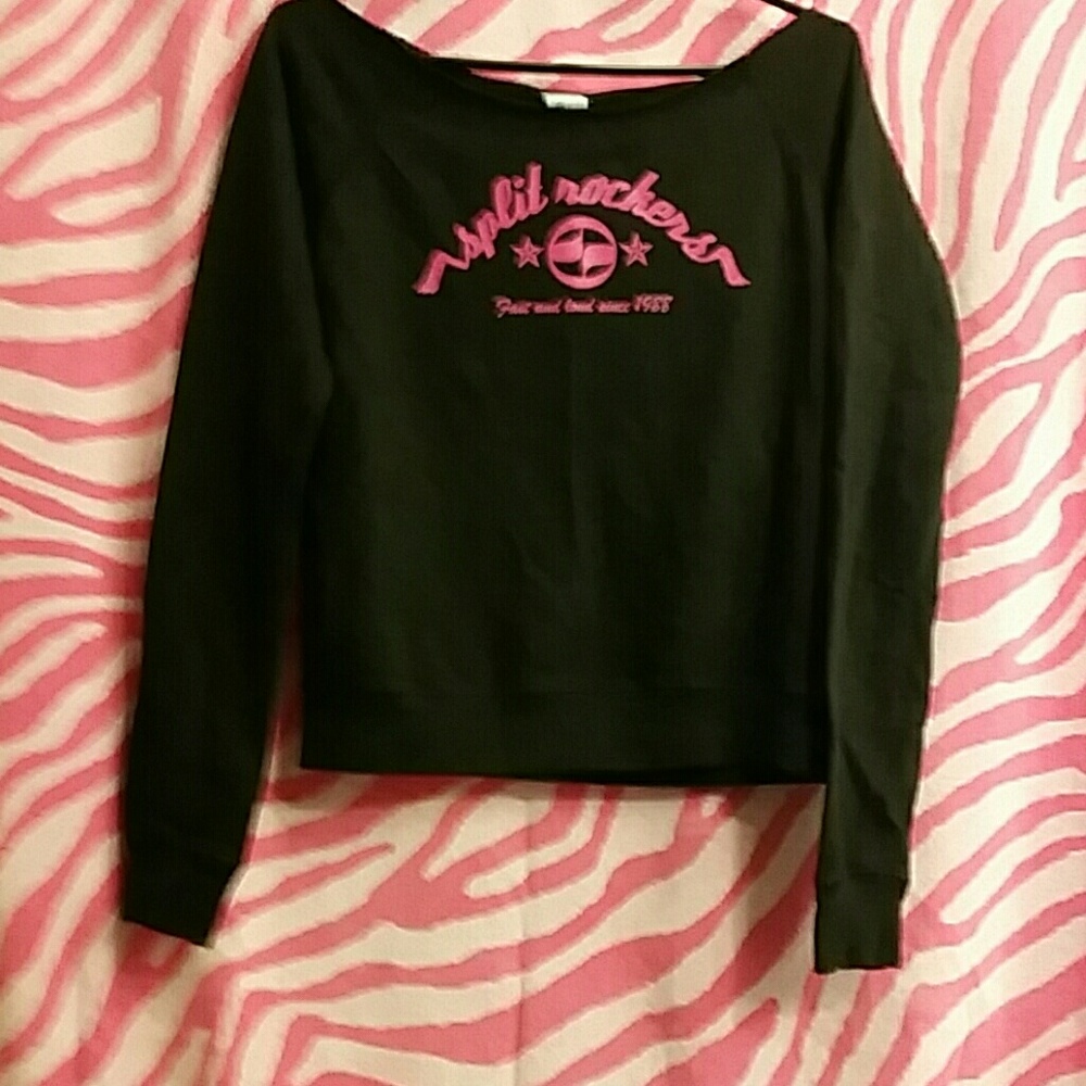 New Split Sweat Shirt Top.